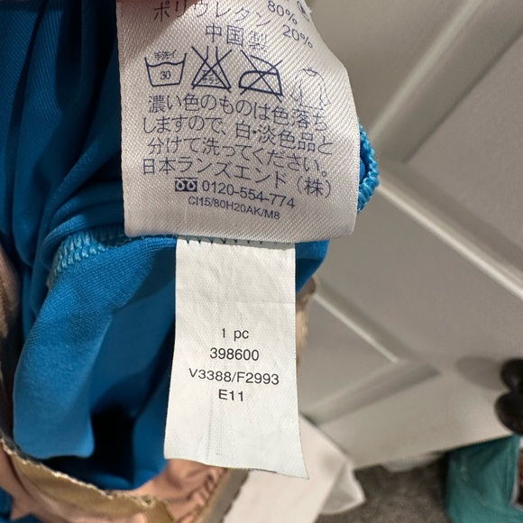 Lands End Light Blue Tankini Top - Picture 5 of 5